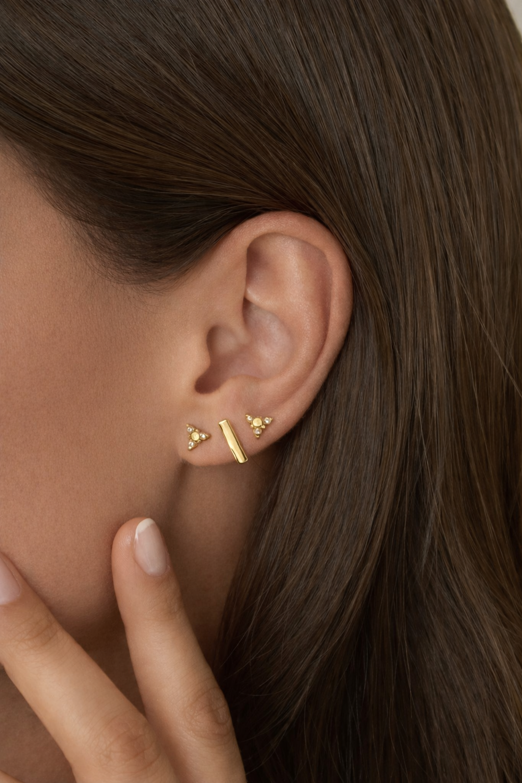 Clous d’oreilles femme en acier inoxydable – La Merveille Bijoux