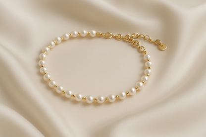 Bracelet en perle Élégance Nacrée