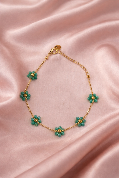 Bracelet Floréa fin à motifs floraux – La Merveille Bijoux