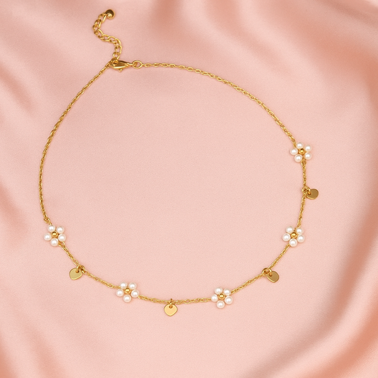 Collier bohème en acier inoxydable doré