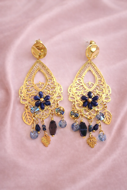 Boucles d’oreilles – Azurée