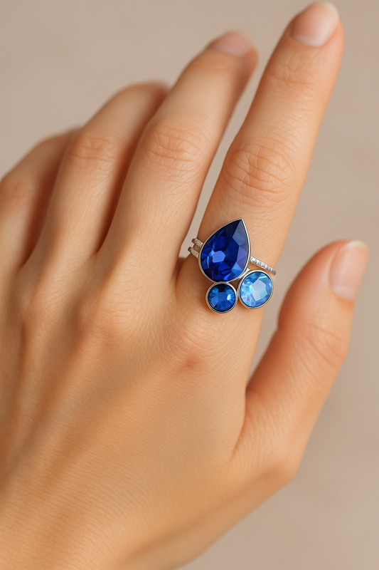 Bague ajustable Cristal de nuit