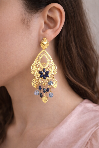 Boucles d’oreilles – Azurée