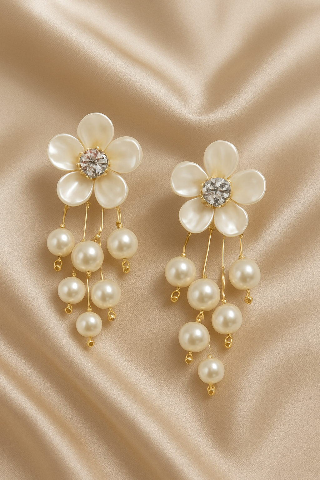 Boucles d'oreilles Serena Fleurs & Perles