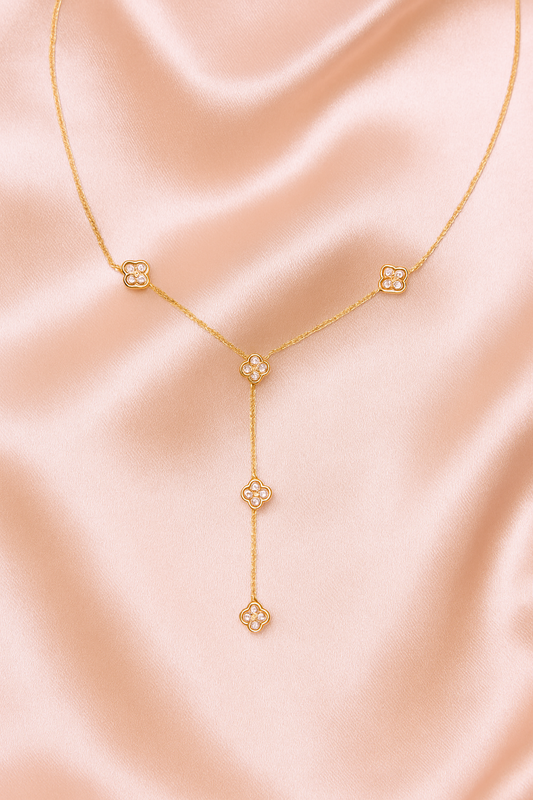 Collier Isolde en forme Y